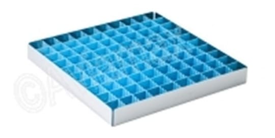 Tray with 25mm Polypropylene Dividers